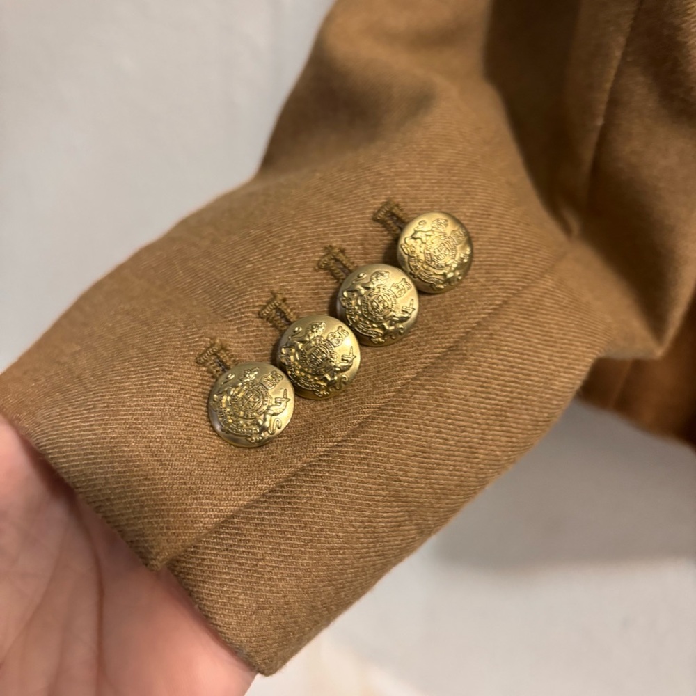 J. Crew Original Schoolboy Blazer Camel Blazer with Gray Accents Size 4 - Picture 6 of 9
